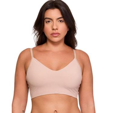 Imagem de Sutiã Top Bojo Flex Longo Invisível Nayane Rodrigues, M, Chocolate