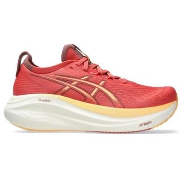 Imagem de Tênis Asics Gel-Nimbus 27 Feminino, 35, Rosa, Laranja