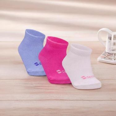 Imagem de Meia Infantil Cano Medio Menina Menino Diversas Cores Para Bebê - Mari