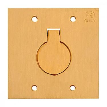 Imagem de Espelho Placa P/Piso Latao 4X4 1Tomada Red Olivo Ll10