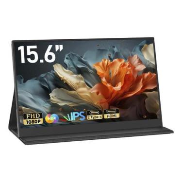 Imagem de Tela Monitor Portátil 15,6" Polegadas Full Hd Ips Usb-C Hdmi - Exbom