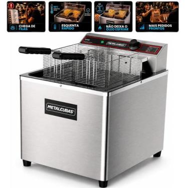 Imagem de Fritadeira Elétrica De Mesa Metalcubas GFAO 18M 18 Litros Óleo Água In