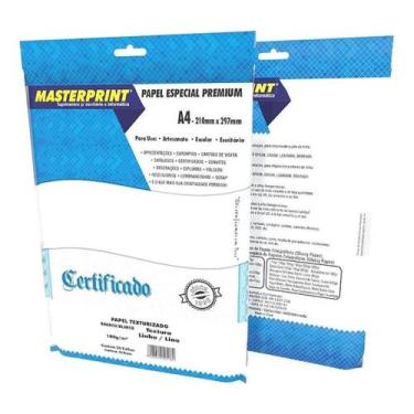 Imagem de Mp-papel Branco Textura Linho 180g/m² A4 - 50folhas Der 0 - Sem marca