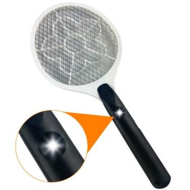 Imagem de Raquete Elétrica Mata Mosquitos e Insetos Voadores 50x22cm 3W com Luz 