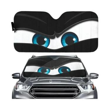 Imagem de Protetor Solar Para Carro Com Olhos Grandes Em Estilo Cartoon, Acessór