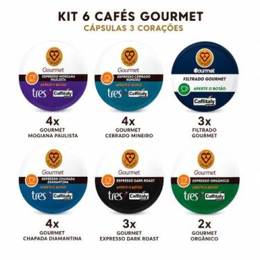 Imagem de Kit Gourmet com 20 Cápsulas de Café Espresso 3 TRES Corações - Três Co