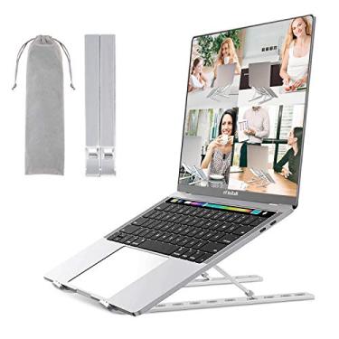 Imagem de Suporte para laptop, RAINBEAN ajustável de alumínio para computador, suporte ergonômico portátil para tablet dobrável compatível com laptops MacBook Air Pro, Dell XPS, HP, Lenovo More