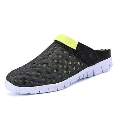 Imagem de Chinelos femininos e masculinos Casa de verão Sandálias de banho de praia ao ar livre para caminhadas Esportes Lazer Confortáveis ​​antiderrapantes Malha respirável sapatos de furo