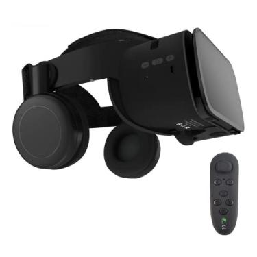Imagem de Óculos Realidade Virtual Bluetooth Vr C/ Controle Sem Fio