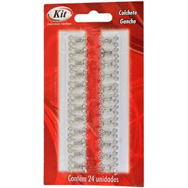 Imagem de Colchete Gancho, Kit, Nº 2, Prata, 24 unidades, 606585
