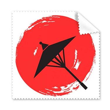 Imagem de Pano de limpeza de ilustração de pintura de pincel japonesa limpador de óculos 5 peças