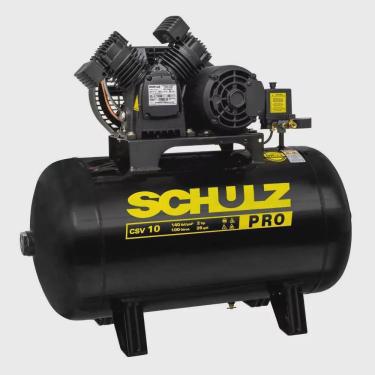 Imagem de Compressor de ar 10 pés 100L 2 hp 140 lbs monofásico - Pro CSV10/100 - Schulz