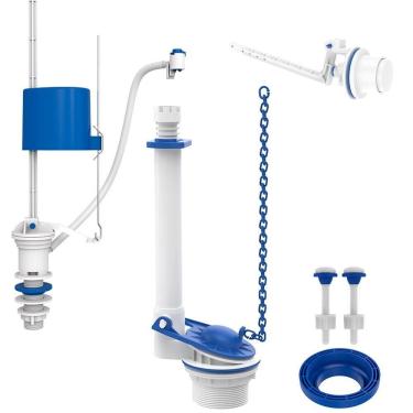 Imagem de Kit Completo Blukit Universal p/ Caixa Acoplada Com Mecanismo De Acionamento Lateral