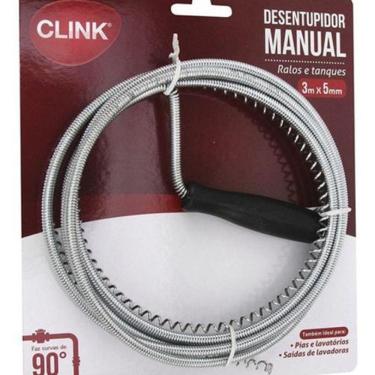 Imagem de Desentupidor Manual Pia De Cozinha Desentupir Ralo Banheiro