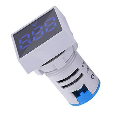 Imagem de AUNMAS Voltímetro Digital LED com Luzes Indicadoras, Controles Indicadores AC20 500V, Amperímetro, Mini Display LED, Azul