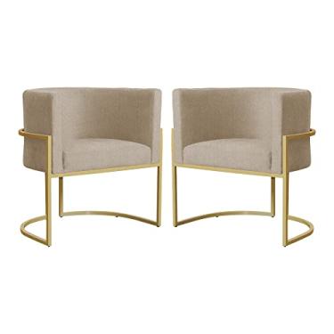 Imagem de Kit 02 Poltronas Luana Para Sala Suede Cores - DS Estofados