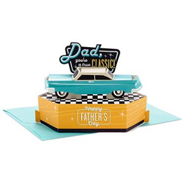 Imagem de Hallmark Paper Wonder Cartão de Dia dos Pais Pop-up para o papai (carro clássico)