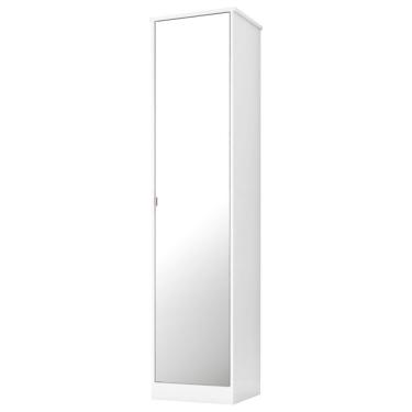 Imagem de Armário Multiuso 1 Porta 4 Prateleiras Reflex ii D02 Branco - Mpozenato