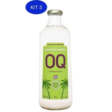 Imagem de Kit 3 Água De Coco Natural Oq 1L