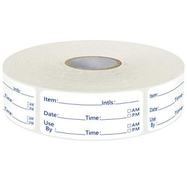 Imagem de Conjunto de 500 etiquetas removíveis para conservas de despensa para congelador, resistente a óleo, com linha de perfuração para recipientes de alimentos, cozinha, restaurante, organização de