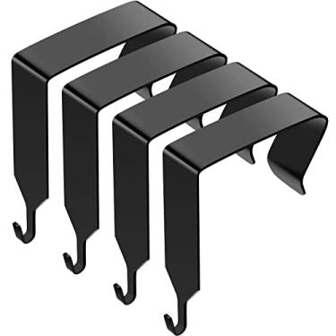 Imagem de 4 peças sobre a porta gancho painel de parede metal sobre gancho de porta compartimento imagem cabide de porta para roupas sobre a porta espelhos ganchos escritório cubículo quadro branco cabide