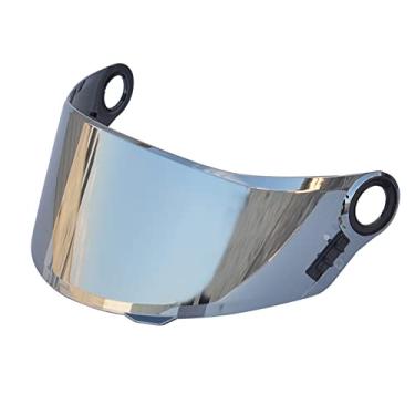 Imagem de ZEYUAN Capacetes de proteção contra vento anti-UV anti-riscos para motocicleta Substituição da viseira de lente para LS2 FF358 FF396