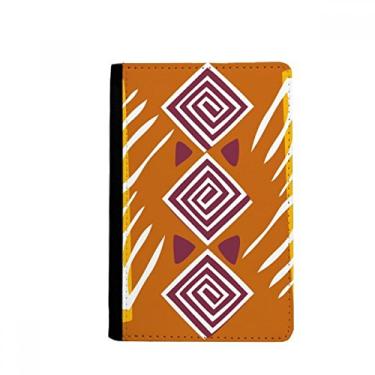 Imagem de Brown Line Totems México Civilização Antiga Porta Passaporte Notecase Burse Carteira Capa Bolsa Cartão, Multicolor