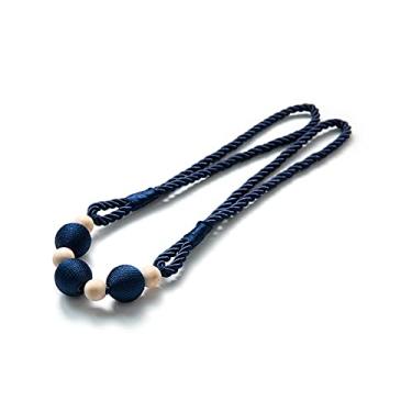 Imagem de Cortina tiebacks Alça de cortina simples sem perfurações Acessórios criativos para cortina, Azul, 2 PCS