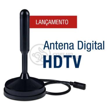 Imagem de Antena Digital Portátil Interna E Externa Full Hdtv Vhf 4K