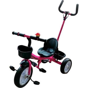 Imagem de Triciclo Infantil Empurrador Passeio Motoca Velotrol Rosa - Importway