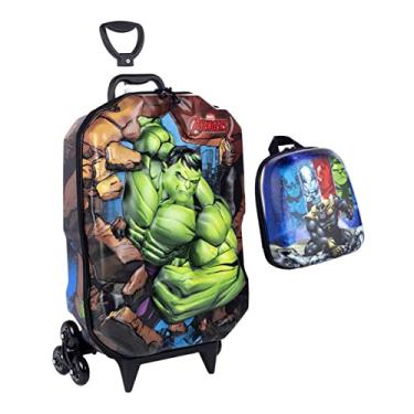 Imagem de Mochila Com Rodinha, Maxtoy, Hulk