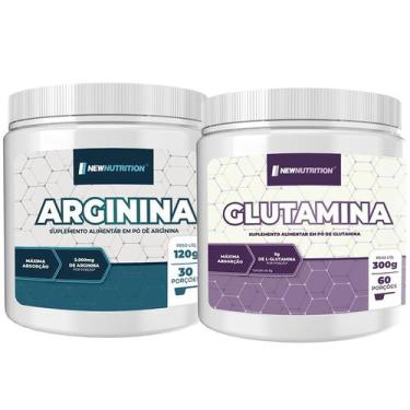 Imagem de Combo Arginina 120G + Glutamina 300G Newnutrition