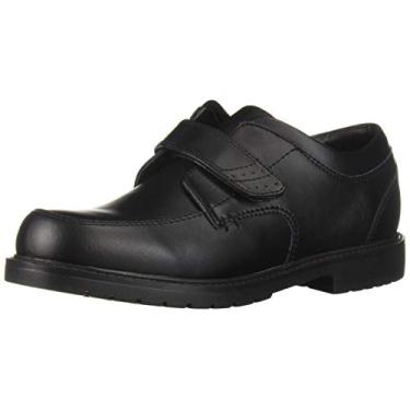 Imagem de Josmo Sapato de uniforme escolar masculino, Preto, 11.5 Medium US Little Kid
