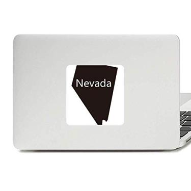 Imagem de Adesivo de vinil com mapa dos Estados Unidos da América de Nevada para laptop