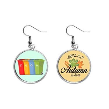 Imagem de Care Environment Classify – Brinco com pingente de folha de outono