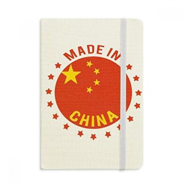 Imagem de Caderno chinês feito na China, estrelas, vermelho, amarelo, chinês, capa dura de tecido, diário clássico