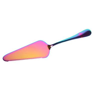 Imagem de Guia De Corte De Torta De Bolo Servidor De Pizza Pá De Churrasco Cortador De Manteiga Requeijão Cremoso Raspador De Bolo Mais Cortador De Torta Pá De Bolo De Queijo Aço Viagem