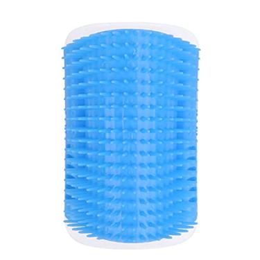 Imagem de Eastdall Brinquedo Gato,Pente Para Gato De Estimação Escova Para Gato Esfrega Auto-Cuidador Brinquedo De Gato Arranhados Cerdas De Gato Arranhador Azul