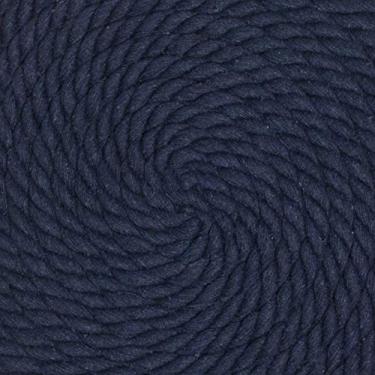 Imagem de Corda de algodão trançado natural West Coast Paracord – Corda artesanal – Corda tripla super macia e forte para esportes, decoração, artesanato, macramê, uso interno (1,9 cm x 7,6 m, azul marinho)