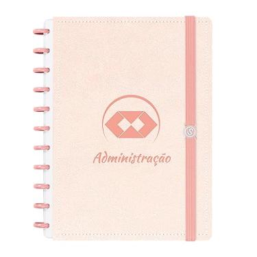 Imagem de Caderno De Disco Inteligente G Couro Rosa Administração