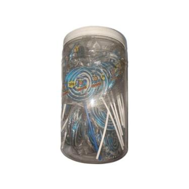 Imagem de Pirulito Psicodélico Chaves Azul e Branco 30g C/30 Un