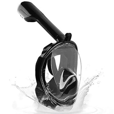 Imagem de Brastoy Máscara Mergulho Snorkel Full Face Anti-fog (Preto, G/GG (L/XL))