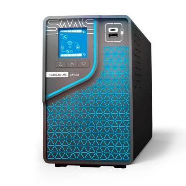 Imagem de No-Break Gamer 2000VA SMS - Entrada e Saída Bivolt - Senoidal - RGB - 8 Tomadas - Preto - 29601
