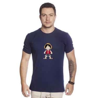 Imagem de Camiseta Masculina De Algodão Monkey D. Luffy One Piece Boy - Steve Ma