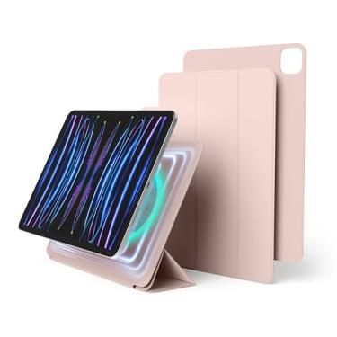 Imagem de elago Capa para iPad Pro 11 polegadas 4ª, 3ª e 2ª geração - Capa para iPad com anexo magnético a materiais metálicos, compatível com Apple iPad Pencil e estojo de lápis elago (rosa areia)