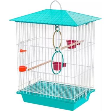 Imagem de Gaiola Calopsita Acessórios Luxo Agaporne Aves Epóxi Viveiro