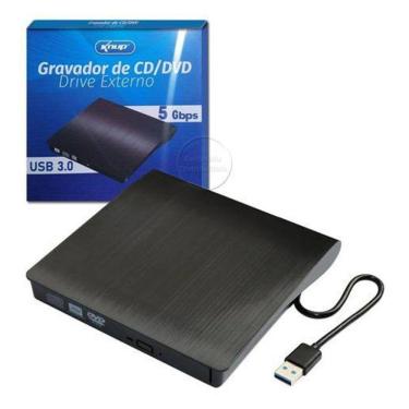 Imagem de Gravador DVD Externo USB 3.0 Portátil Knup KP-LE300