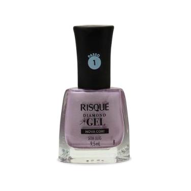 Imagem de Risqué Esmalte Diamond Gel Seda Lilás Metálico 9,5ml