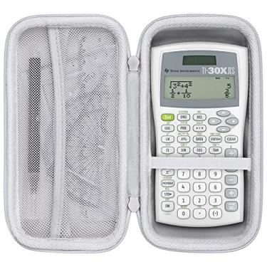 Imagem de Khanka Estojo rígido de substituição para calculadora científica Texas Instruments TI-30XIIS, somente capa (branco)