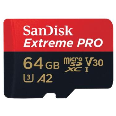 Imagem de Cartão De Memória 64Gb Micro Sd Extreme Pro 170Mbs Sandisk (Drones, Câ